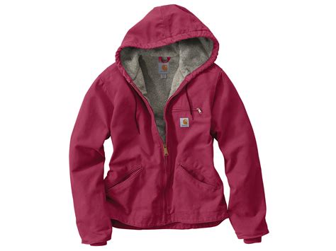 Carhartt Women's Sandstone Sierra Sherpa Lined Full-Zip Hooded Jacket
