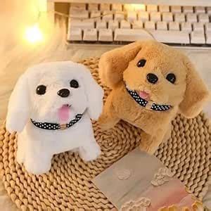 Buy Hopping Walking White Dog Toy with Sounds, Jumping Dog Wiggling ...