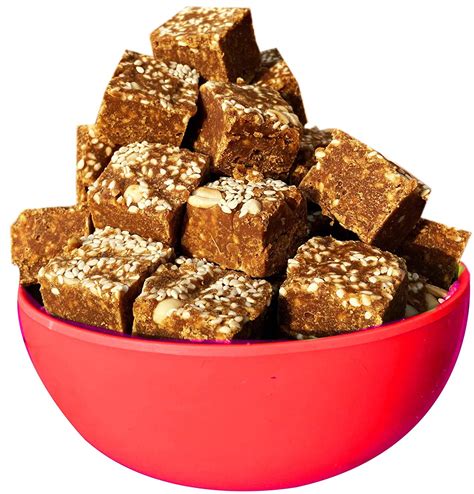 Jaggery Cubs with Sesame and Roasted Peanuts, Gud with Till and Mumfali ...