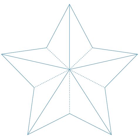 Adjustable Size 5 Point Star Template - 10 Free PDF Printables | Printablee