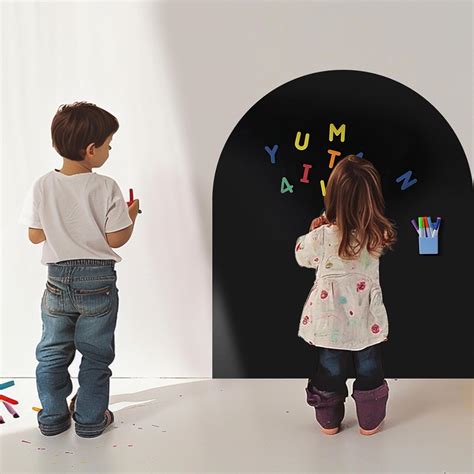 Magnetic Wall Decal Arch Set for Kids, Upgraded Self-Adhesive Magnetic ...