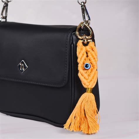 Macrame Evil Eye Keychain Set Of 4 Online - Premium Keychain | Nestasia