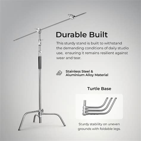Buy Digitek Heavy Duty Light Stand C-Stand Max 10 Feet for Studio Online