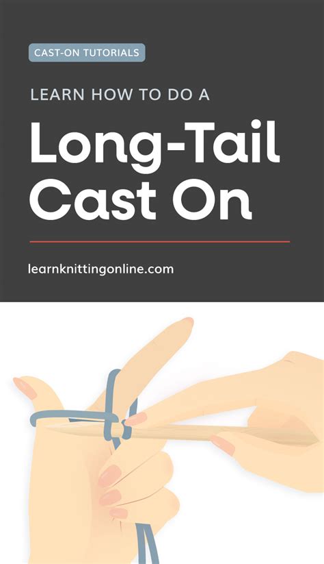 Long Tail Cast On Tutorial 的图像结果