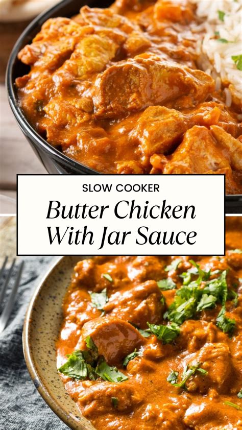 Slow cooker butter chicken with jar sauce – Artofit