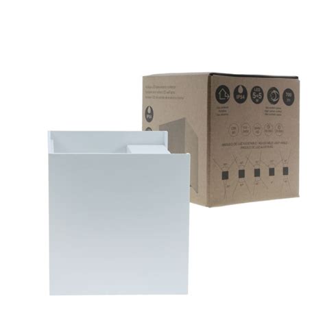 Aplique led de exterior con ángulo de luz ajustable Open blanco 3000K