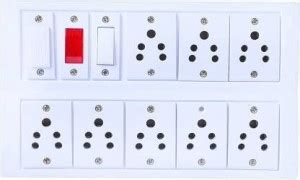 Stallionpro Heavy Duty PVC Extension Board (1 Switches & 8 Sockets,1 ...