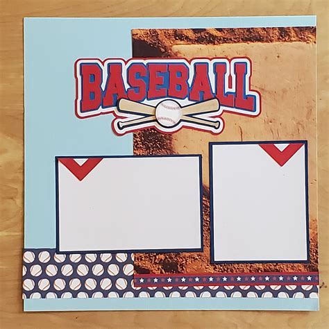 Baseball Scrapbook Paper 的图像结果