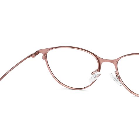 Buy Rose Gold Black Full Rim Cat Eye Vincent Chase SLEEK STEEL VC ...