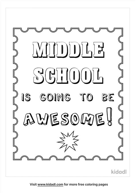 Middle School Color Pages at ganedgarblog Blog