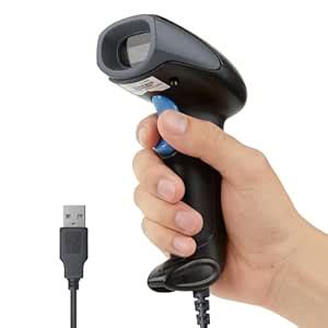 Hojudo Handheld USB 2D Barcode Scanner, USB Wired 2D 1D QR Code ...