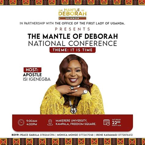 Mantle Of Deborah Uganda Conference, Makerere University, Kampala, 22 ...