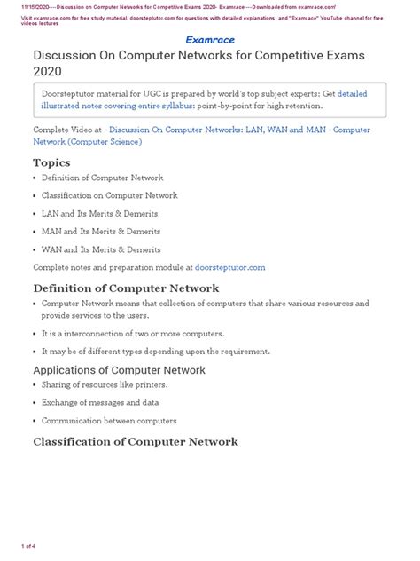 Computer Networks for Competitive Exams 的图像结果
