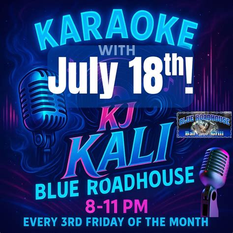KARAOKE w/ KJ KAli @ The Blue!, The Blue Roadhouse Bar and Grill ...