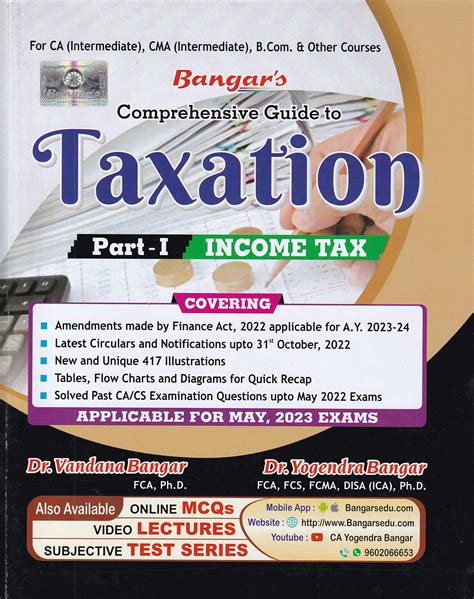 Buy Bangar's Comprehensive Guide to Taxation Part-I Income Tax - 2023 ...