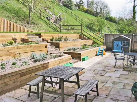 Back Yard Hillside Landscaping Ideas Before And After