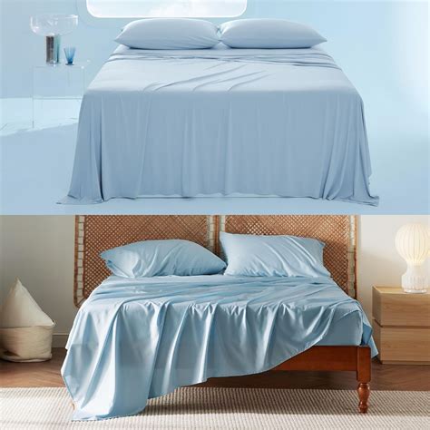 Amazon.com: Bedsure Cooling Sheets Queen Size, Bundle Rayon Derived ...