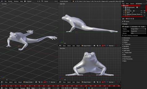 3D blender frog - TurboSquid 1227885