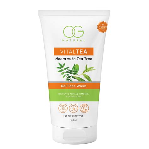 Buy OG BEAUTY Natural Vitaltea Neem With Tea Tree Gel Face Wash 150 ML ...