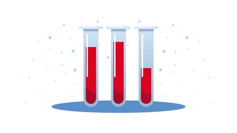 Tubes test with blood laboratory | Premium Stock Video Footage