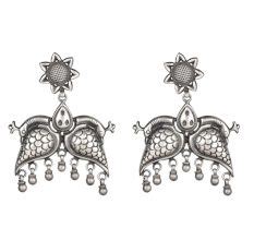 Buy Over 200 Design Peacock Jhumka Earrings Silver Online in India