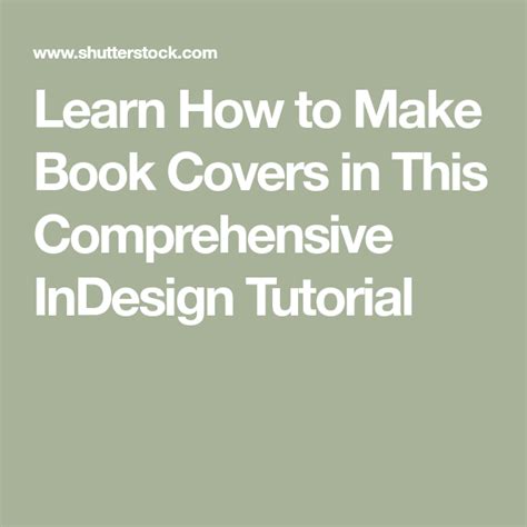 Image result for InDesign Tutorial for Creating a Book