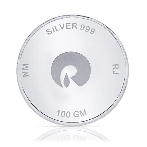 100 Gram Silver Bar | Silver - Reliance Jewels