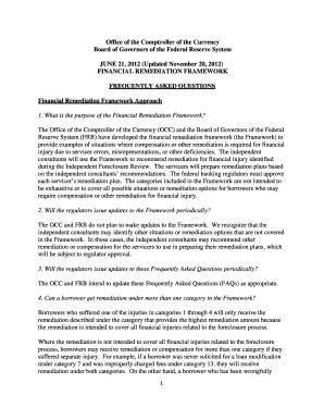 Fillable Online FINANCIAL REMEDIATION FRAMEWORK Fax Email Print - pdfFiller