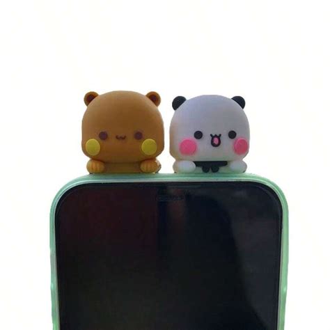 Cute Yier Bubu Dudu Mobile Phone Ornament Cartoon Anime Figure Bear ...