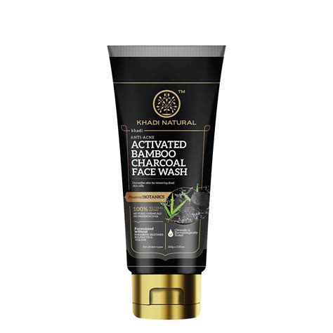 Khadi Natural Activated Bamboo Charcoal Foaming Face Wash| Anti ...