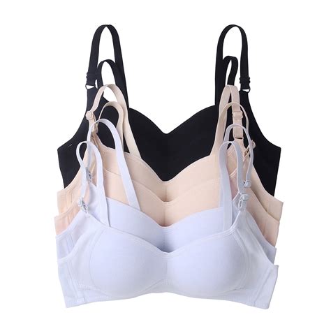 Women Bras 6 pack of No Wire Free Bra A cup B cup C cup 38A (6854 ...