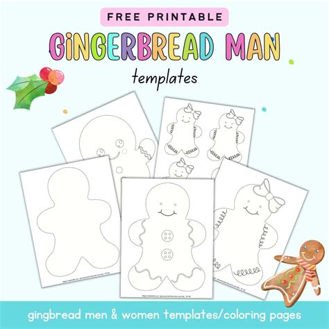 Gingerbread Man Printable Free