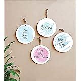 Buy VVWV® Cute Home Quotes Wall Hanging Round Shaped Home Decor Plates ...