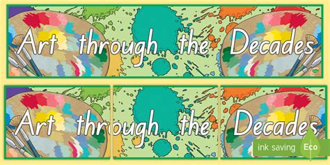 Art through the Decades Display Banner