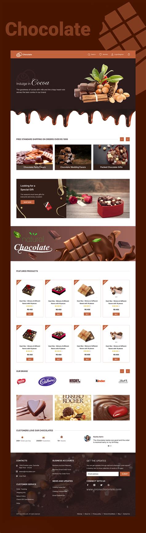Responsive Chocolate Website Code 的图像结果
