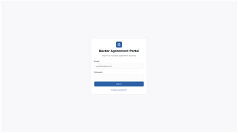 Agreement Request Portal