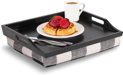 Amazon.com - Pickmesh Bed Lap Tray with Detachable Pillow Serving Lap ...