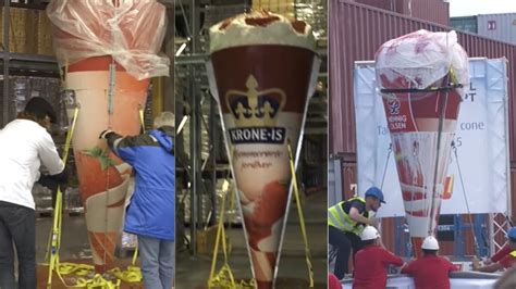 Video: Tallest Ice Cream Cone In The World Is Nearly Double Your Height