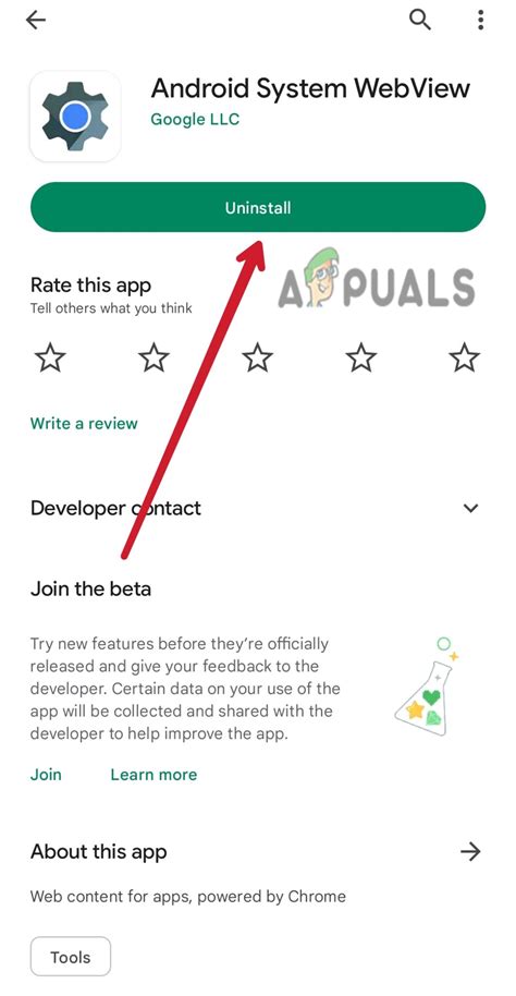 Image result for Android System Webview Error