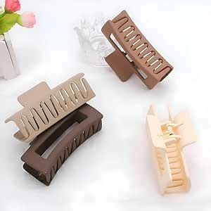 Elina 2 Pcs Jumbo Hair Clutcher Clips Extra Large Rectangle Claws For ...