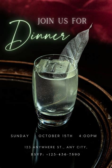 Image result for Examples of Dinner Invitations