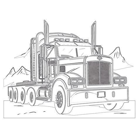 Cattle Truck Coloring Pages