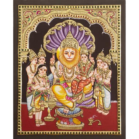 TANJORE PAINTING LAKSHMI NARASIMHA