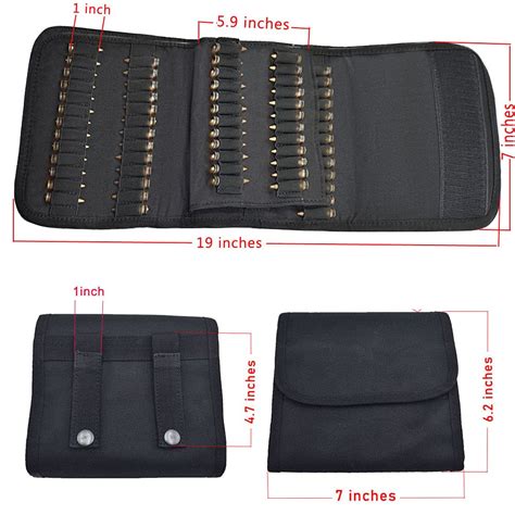 Buy JJL Tactical 100 Rounds Rifle Pistol Bullet Cartridge Ammo Pouch ...