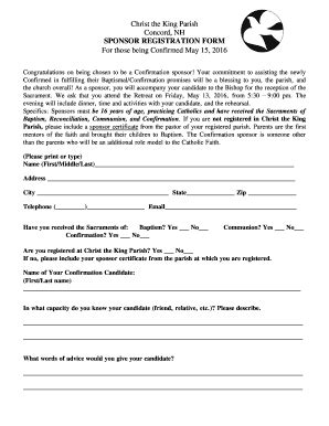 Christ The King Parish Concord Nh - Fill Online, Printable, Fillable ...