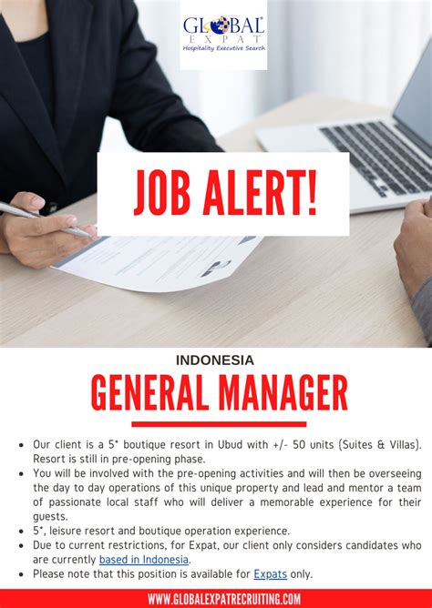 Global Expat Recruiting on LinkedIn: Job: General Manager (Expat) in Bali, Indonesia. For more ...
