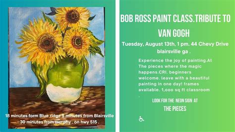 Paint like Bob Ross and Van Gogh , The Pieces painting studio blue ...