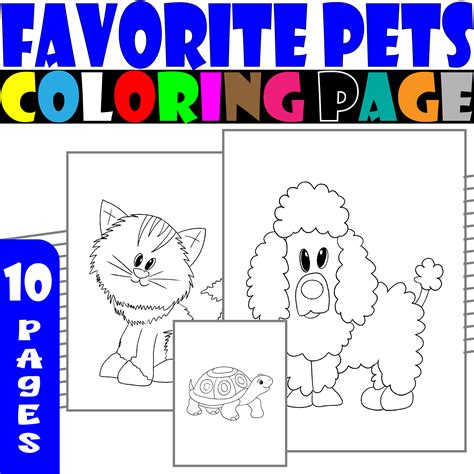 Favorite Pets Coloring Pages , Pets coloring Sheets | Made By Teachers