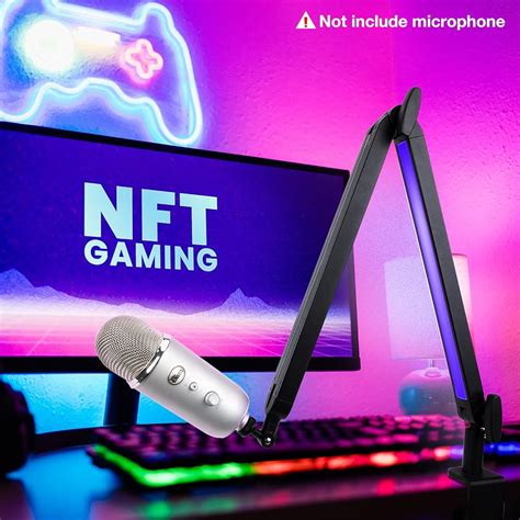 SUNMON Boom Arm with RGB Light - Mic Arm for HyperX India | Ubuy