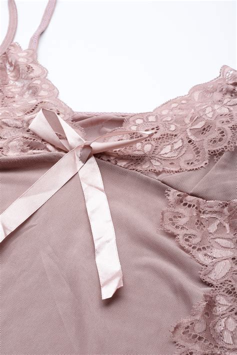 Brown babydoll with satin – mslingies